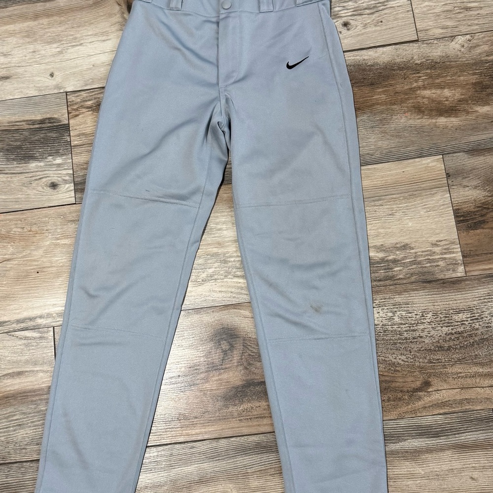 Nike Light Gray Dri-FIT Performance Pants with Swoosh